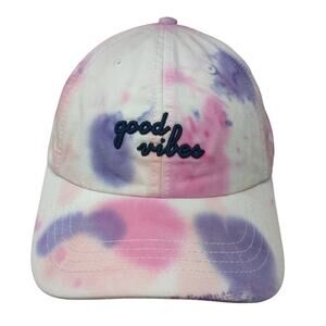 Good Vibes Slidebak Baseball Cap Multicolor OS Adjustable Tie-Dye State Of Mind